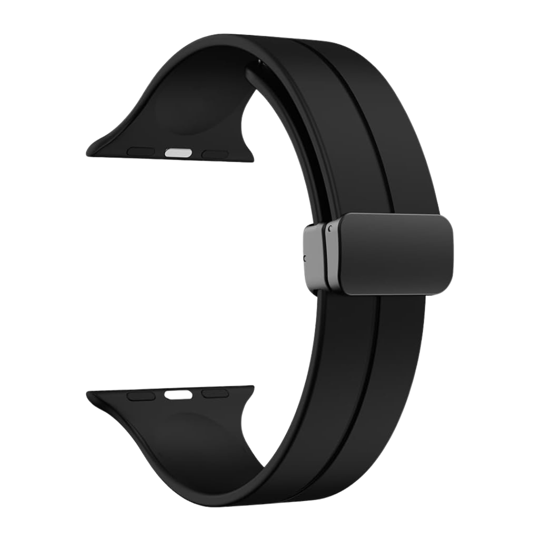 Bracelet en silicone magnétique - Noir