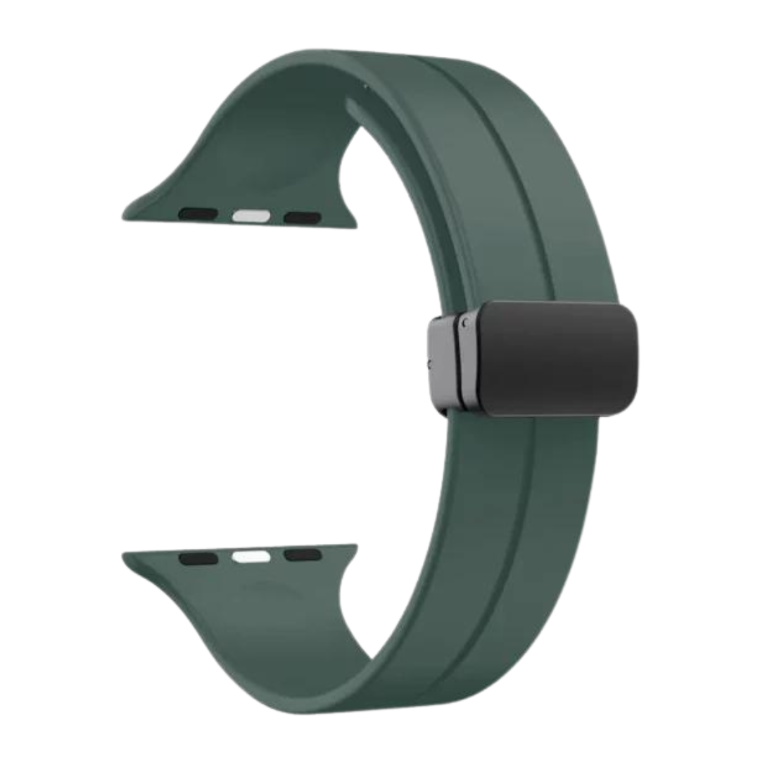 Bracelet en silicone magnétique - Vert